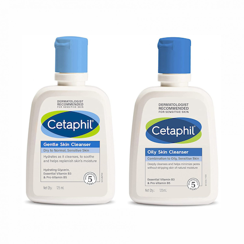 Набор очищающих средств для сухой и жирной кожи (125 мл + 125 мл), Skin Cleanser Set, произв. Cetaphil #1