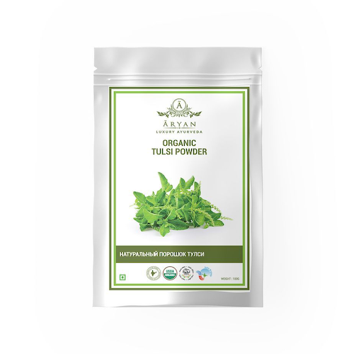 Органический порошок Тулси (100 г), Organic Tulsi Powder, произв. Aryan #1
