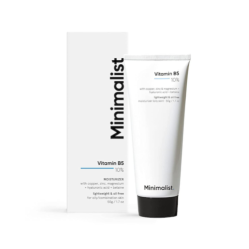Увлажняющий крем для жирной кожи с Витамином B5 10% (50 г), Vitamin B5 10% Moisturizer (Oily Skin), произв. Minimalist #1