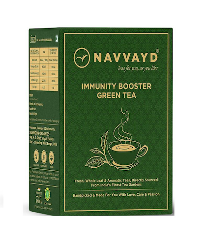 Зеленый чай для укрепления иммунитета (100 г), Immunity Booster Green Tea, произв. Navvayd #1