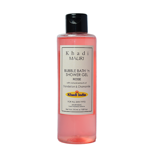 Пена для ванны и гель для душа с Розой (210 мл), Bubble Bath and Shower Gel with Rose, произв. Khadi MAURI #1