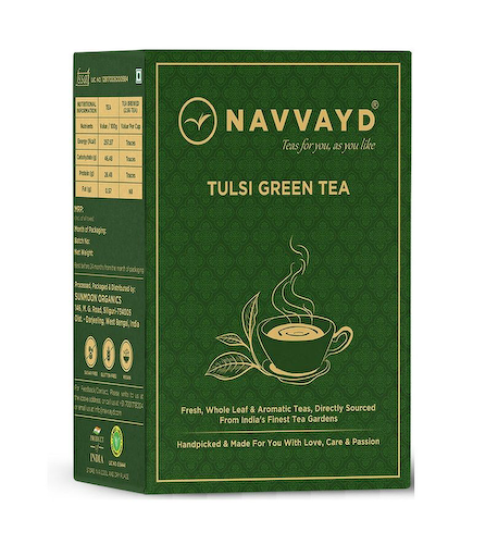 Зеленый чай с Тулси (100 г), Tulsi Green Tea, произв. Navvayd #1