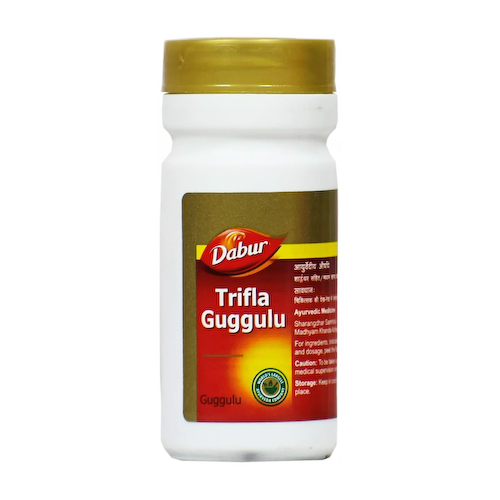 Трифала Гуггул (80 таб, 250 мг), Trifla Guggulu, произв. Dabur #1