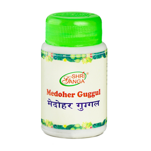 Медохар Гуггул (100 г), Medoher Guggul, произв. Shri Ganga Pharmacy #1
