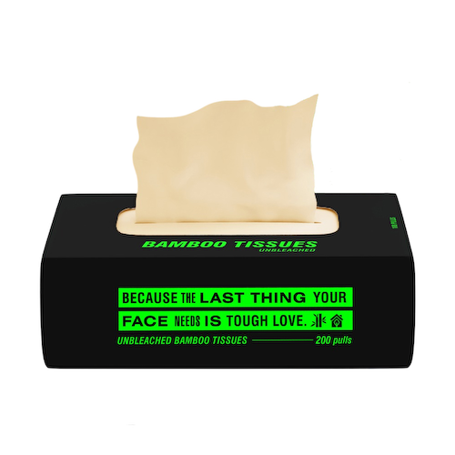 Небеленые бамбуковые салфетки (200 шт), Bamboo Tissues Unbleached, произв. Beco #1
