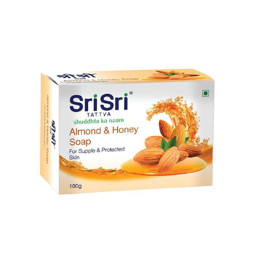 Мыло с Миндалем и Медом (100 г), Almond &amp; Honey Soap, произв. Sri Sri Tattva #1