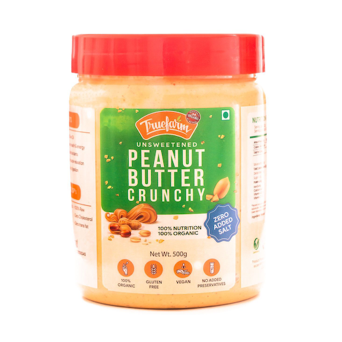 Арахисовая паста (500 г), Peanut Butter Crunchy, произв. Truefarm #1