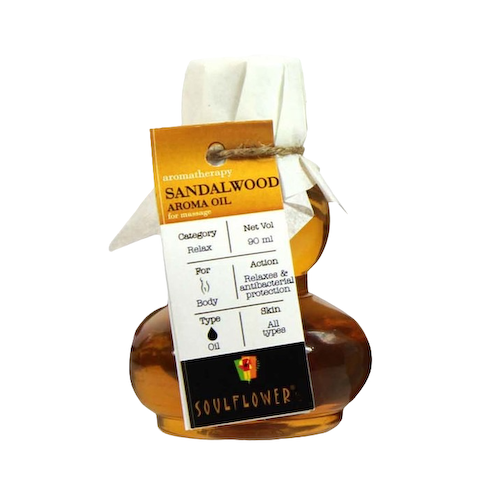 Ароматическое массажное масло Сандал (90 мл), Sandalwood Aroma Massage Oil, произв. Soulflower #1
