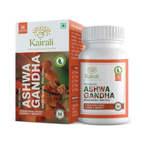 Ашваганда (60 кап, 500 мг), Ashwagandha Capsules, произв. Kairali #1