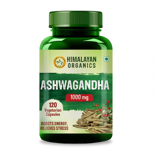 Ашвагандха (120 кап, 500 мг), Ashwagandha, произв. Himalayan Organics #1