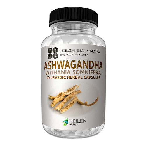 Ашвагандха (180 кап, 500 мг), Ashwagandha, произв. Heilen Biopharm #1