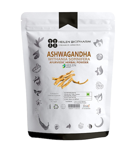 Ашвагандха (200 г), Ashwagandha Powder, произв. Heilen Biopharm #1
