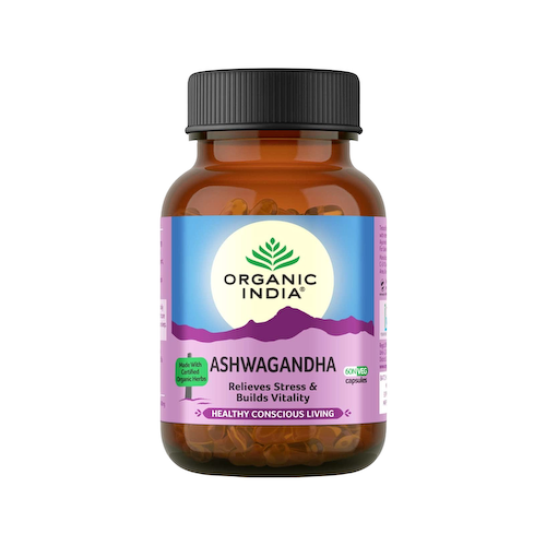 Ашвагандха (60 кап, 400 мг), Ashwagandha, произв. Organic India #1