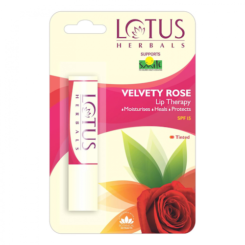 Бальзам для губ Бархатистая роза (3,4 г), Velvety Rose Lip Therapy, произв. Lotus Herbals #1