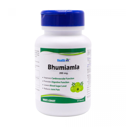 Бхумиамла (60 кап, 200 мг), Bhumiamla, произв. Health Vit #1