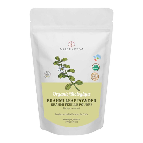 Брахми (200 г), Brahmi Leaf Powder, произв. Aarshaveda #1