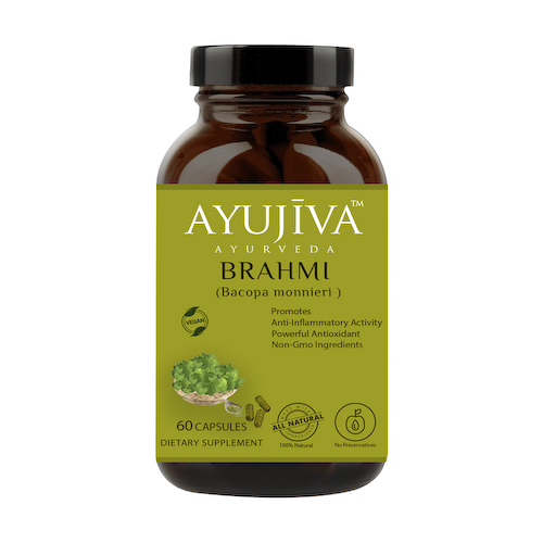 Брахми (60 кап), Brahmi, произв. Ayujiva Ayurveda #1