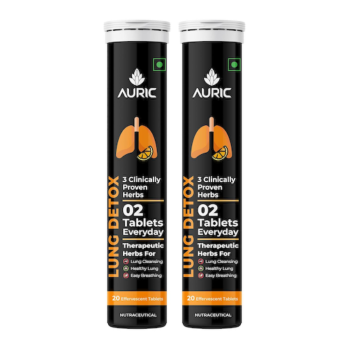 Добавка для детокса легких (2 x 20 таб, 4 г), Lung Detox, произв. Auric #1