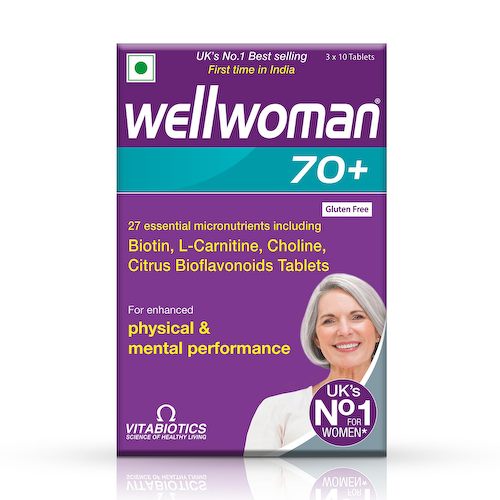 Добавка для женщин 70+ (30 таб, 1,153 г), Wellwoman 70+, произв. Vitabiotics #1