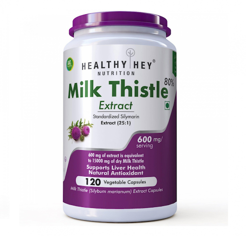 Экстракт Расторопши (120 таб, 600 мг), Milk Thistle Extract, произв. HealthyHey #1