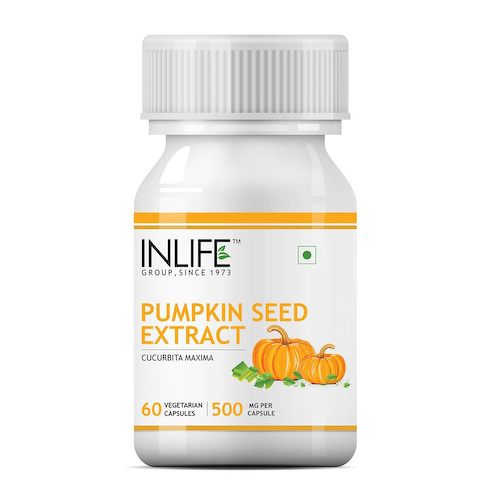 Экстракт семян Тыквы (60 кап, 500 мг), Pumpkin Seed Extract, произв. INLIFE #1