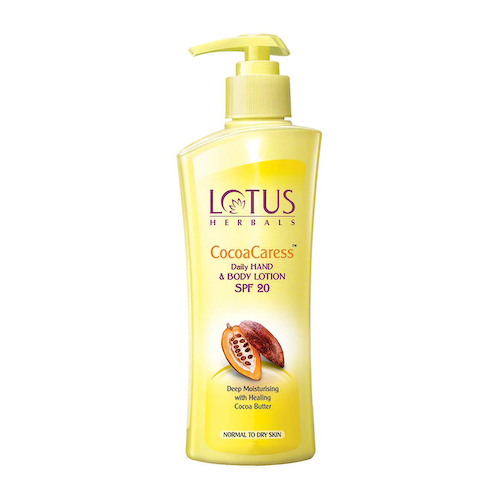 Ежедневный лосьон для рук и тела SPF 20 (250 мл), Cocoa Caress Daily Hand &amp; Body Lotion SPF 20, произв. Lotus Herbals #1