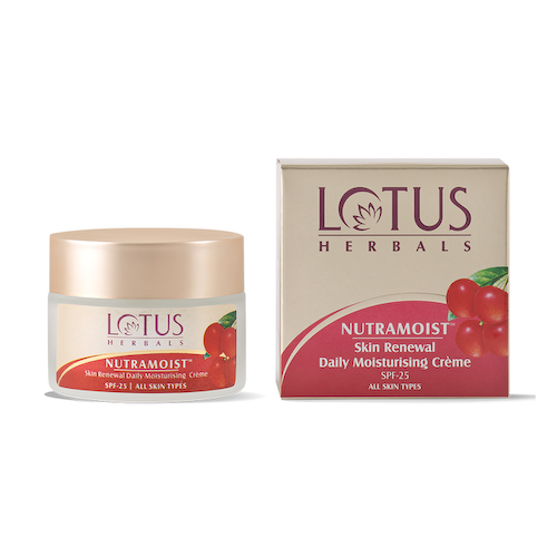 Ежедневный увлажняющий крем для обновления кожи SPF-25 (50 г), Nutramoist Skin Renewal Daily Moisturising Creme SPF-25, произв. Lotus Herbals #1