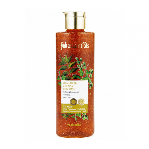 Гель для душа с Нимом, Тулси и Морингой (250 мл), Neem Tulsi Moringa Body Wash, произв. Fabessentials #1