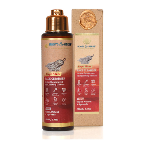 Гель для умывания лица с Серебром (100 мл), Royal Silver Indulgence Face Wash, произв. Roots &amp; Herbs #1