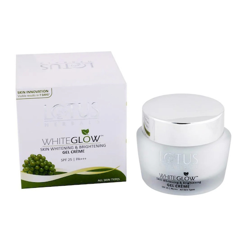 Гель-крем SPF 25 для отбеливания и осветления кожи (60 г), Skin Whitening &amp; Brightening Gel Creme SPF 25 PA+++, произв. Lotus Herbals #1