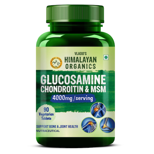 Глюкозамин, Хондроитин и МСМ (90 таб), Glucosamine, Chondroitin &amp; MSM, произв. Himalayan Organics #1