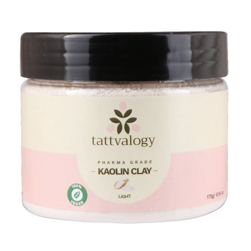 Каолиновая глина: для жирной кожи (175 г), Pharma Grade Kaolin Clay, произв. Tattvalogy #1