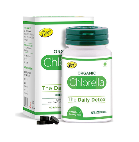 Хлорелла (60 таб, 500 мг), Organic Chlorella Detox Superfood, произв. Parry Wellness #1
