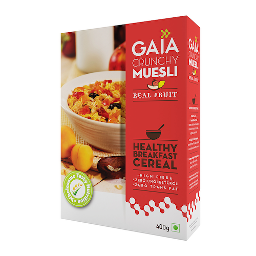 Хрустящие мюсли с фруктами (400 г), Crunchy Muesli Real Fruit, произв. Gaia #1