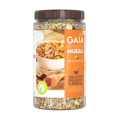 Хрустящие мюсли с фруктами и орехами (1 кг), Crunchy Muesli Fruit &amp; Nut, произв. Gaia #1