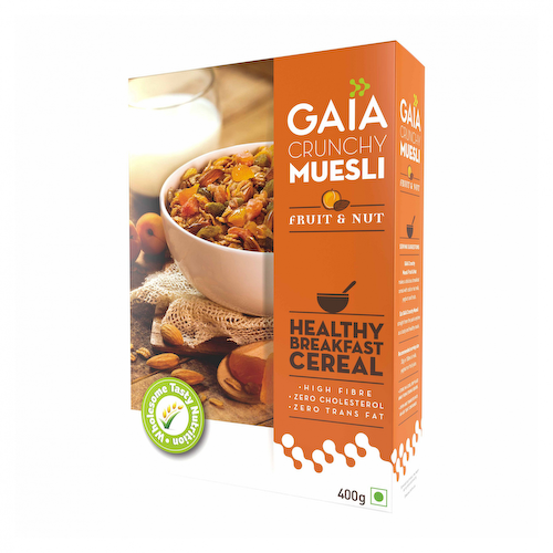 Хрустящие мюсли с фруктами и орехами (400 г), Crunchy Muesli Fruit &amp; Nut, произв. Gaia #1