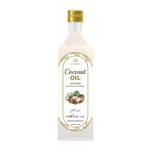 Кокосовое масло холодного отжима (250 мл), Extra Virgin Coconut Oil, произв. AL MASNOON #1
