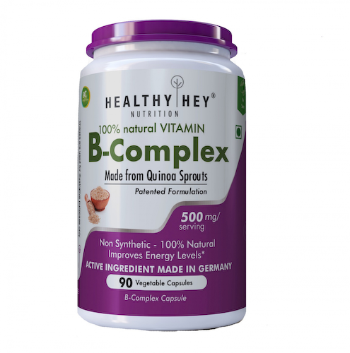 Комплекс витаминов группы В из ростков Киноа (90 кап, 500 мг), Vitamin B-Complex from Quinoa Sprout, произв. HealthyHey #1