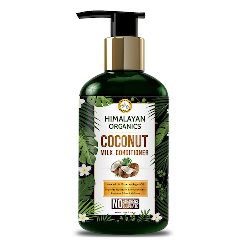 Кондиционер для волос с Кокосовым молоком (300 мл), Coconut Milk Conditioner, произв. Himalayan Organics #1