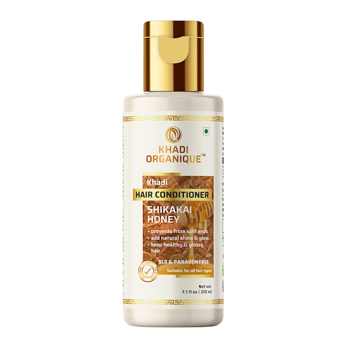 Кондиционер с Шикакаем и Медом (210 мл), Hair Conditioner Shikakai Honey, произв. Khadi Organique #1