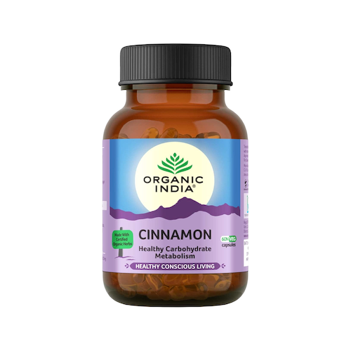 Корица (60 кап, 325 мг), Cinnamon, произв. Organic India #1