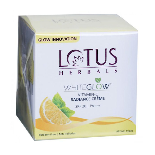 Крем для придания сияния c Витамином C SPF 20 (50 г), Vitamin C Radiance Creme SPF 20 PA+++, произв. Lotus Herbals #1