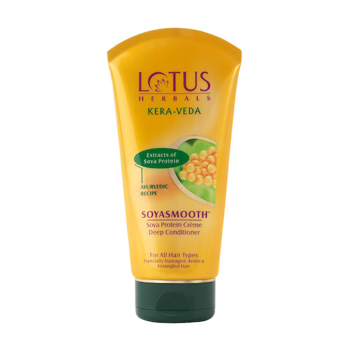 Крем-кондиционер глубокого действия с протеинами Сои (150 г), Soyasmooth Soya Protein Creme Deep Conditioner, произв. Lotus Herbals #1