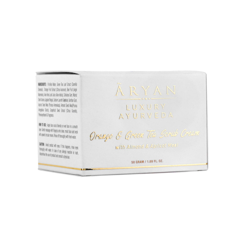 Крем-скраб с Апельсином и Зеленым чаем (50 г), Orange &amp; Green Tea Scrub Cream, произв. Aryan #1