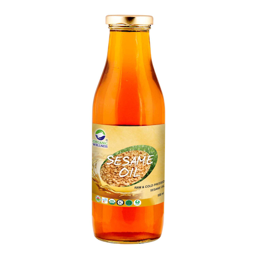 Кунжутное масло холодного отжима (500 мл), Sesame Oil, произв. Organic Wellness #1