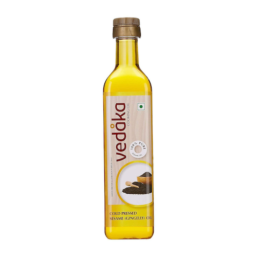 Кунжутное масло холодного отжима (500 мл), Cold Pressed Sesame (Gingelly) Oil, произв. Vedaka #1