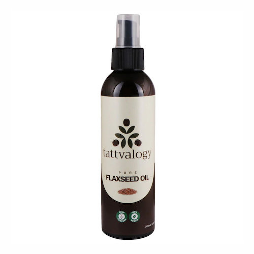 Льняное масло: для ухода за кожей и волосами (200 мл), Pure Flaxseed Oil, произв. Tattvalogy #1