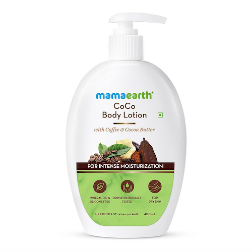Лосьон для тела с Кофе и Какао: для интенсивного увлажнения кожи (400 мл), CoCo Body Lotion for Intense Moisturization, произв. Mamaearth #1
