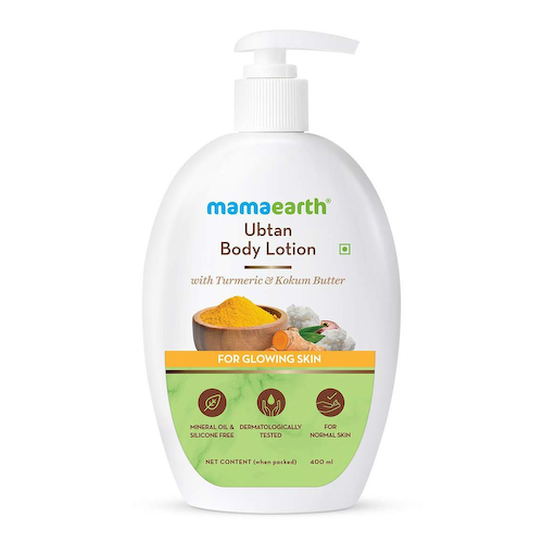Лосьон для тела Убтан: для блеска кожи (400 мл), Ubtan Body Lotion for Glowing Skin, произв. Mamaearth #1