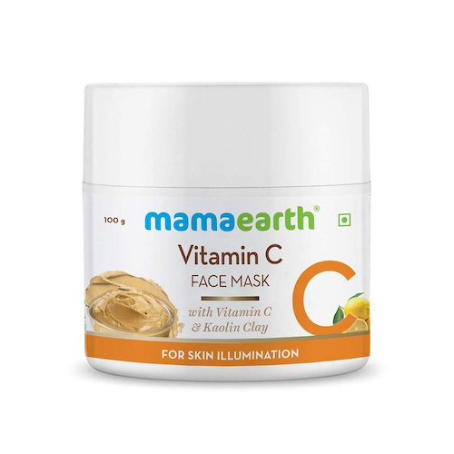 Маска для лица с Витамином С и Каолиновой глиной (100 г), Face Mask with Vitamin C &amp; Kaolin Clay, произв. Mamaearth #1